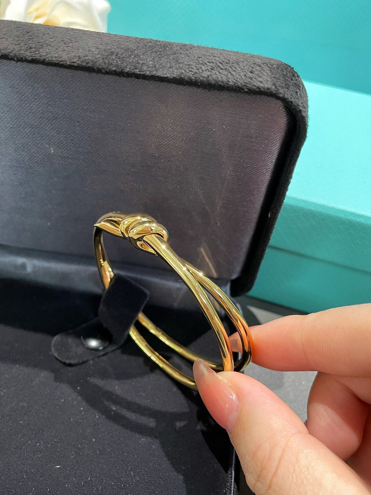 [⭐Luxery Jewels]KNOT DOUBLE ROW GOLD BRACELET