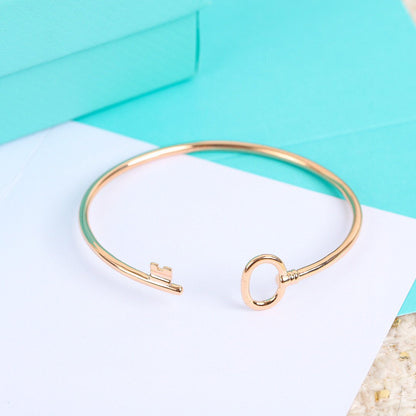 [⭐Luxery Jewels]KEY WIRE OVAL ARMBAND