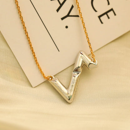 [Luxery]VOLT SILVER DIAMOND PEDANT NECKLACE