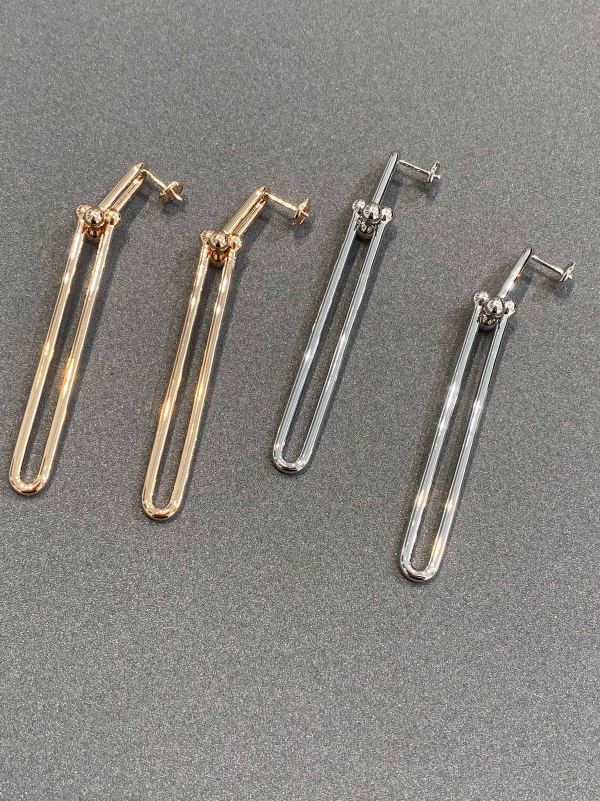 [⭐Luxery Jewels]HARDWEAR DOPPELTE LANGE GLIEDEROHRRINGE