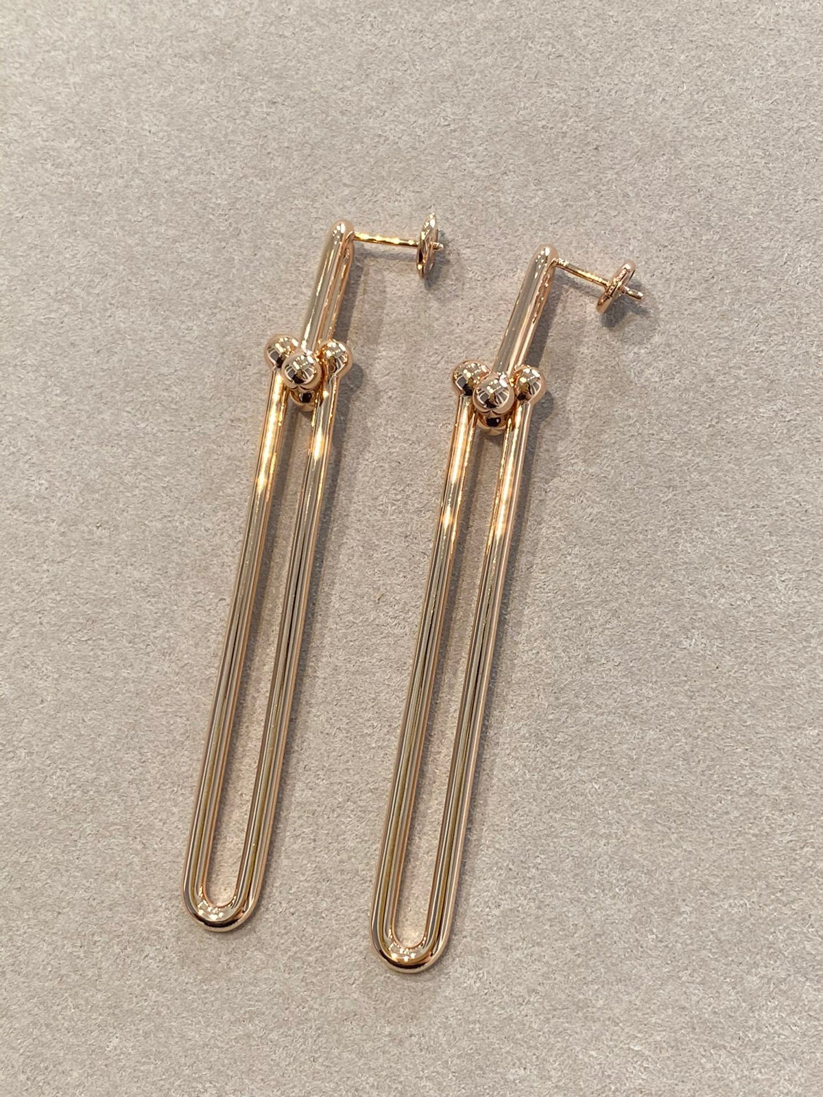 [⭐Luxery Jewels]HARDWEAR DOPPELTE LANGE GLIEDEROHRRINGE