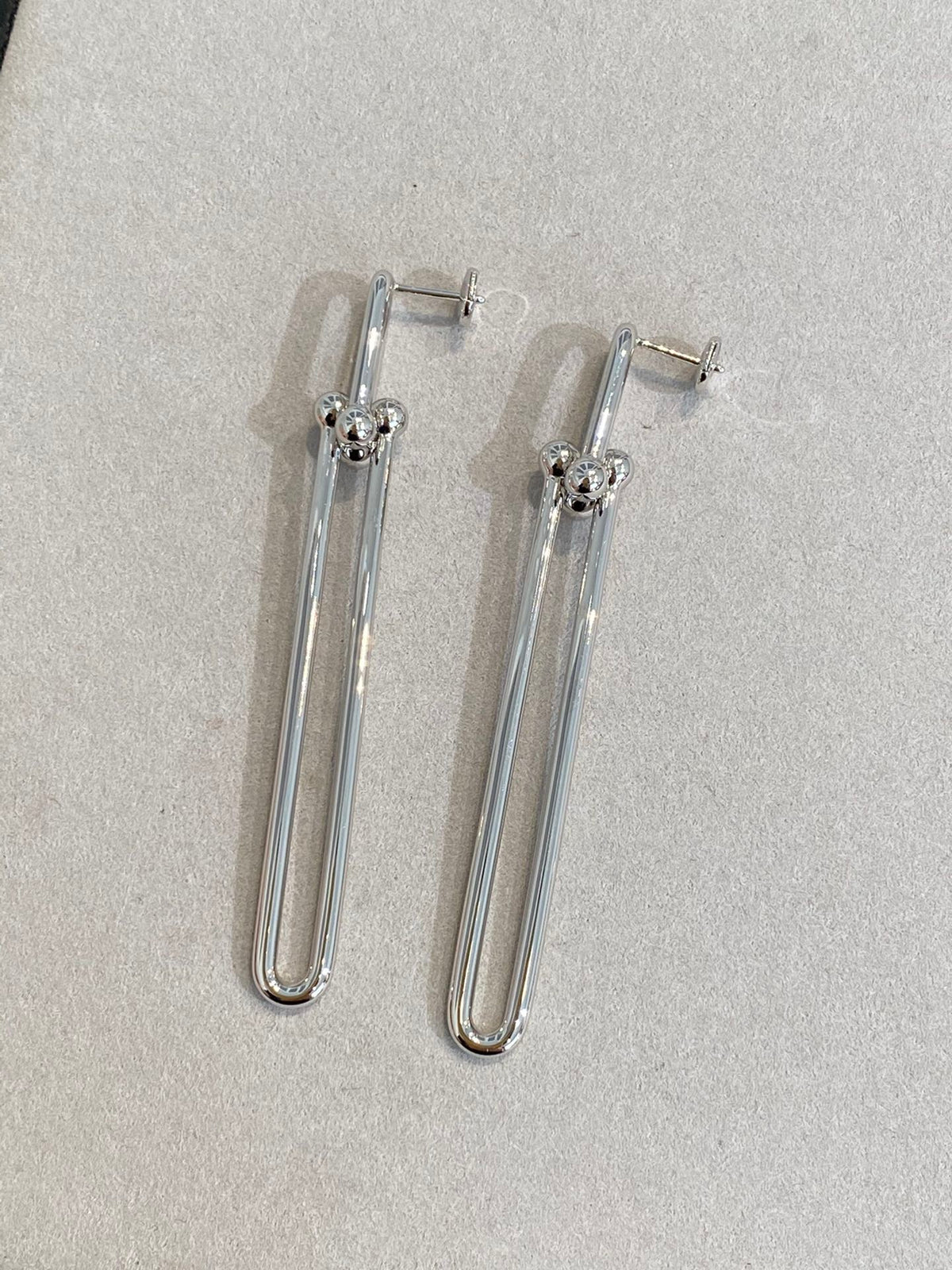 [⭐Luxery Jewels]HARDWEAR DOPPELTE LANGE GLIEDEROHRRINGE