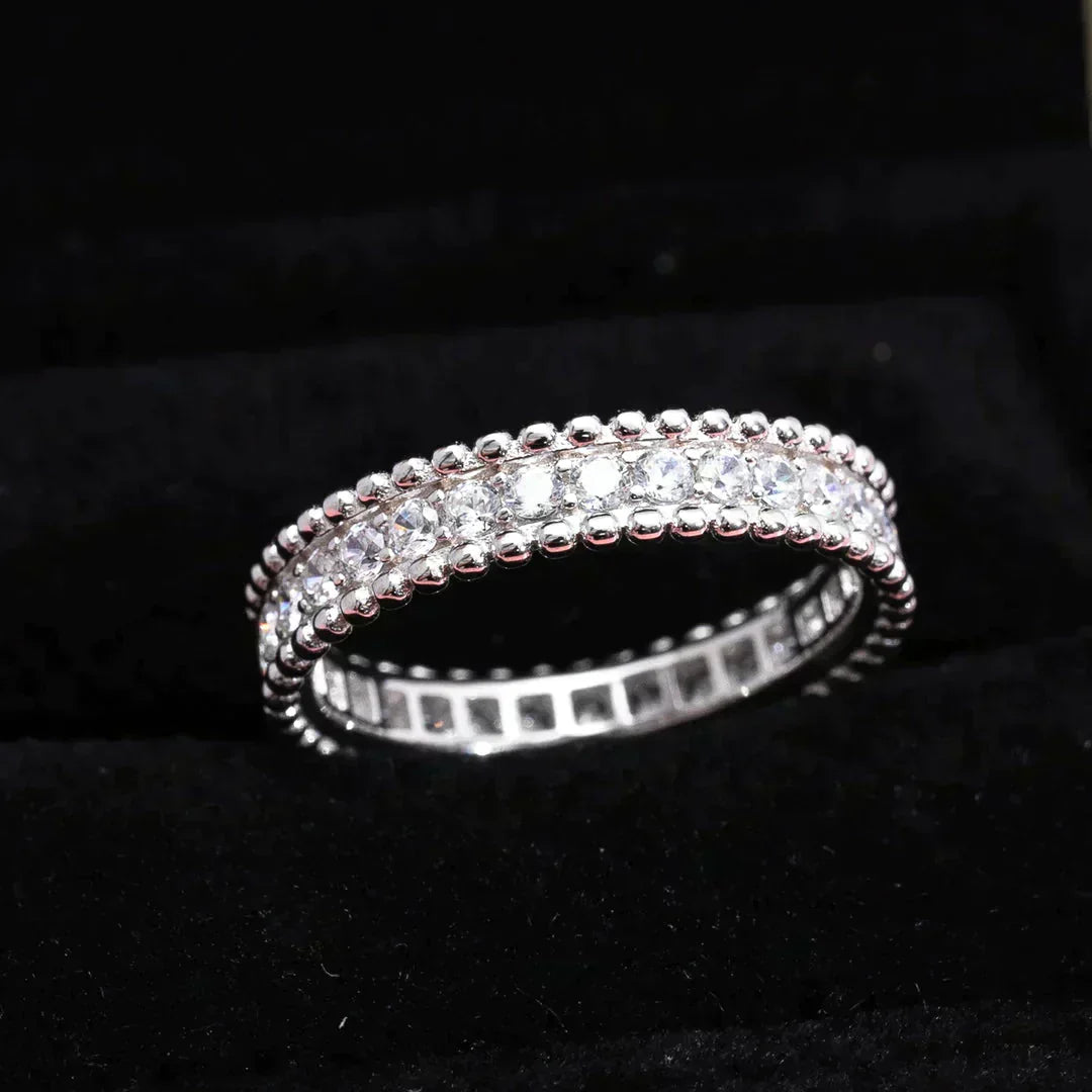 [Luxery]PERLEE DIAMOND SILVER RING