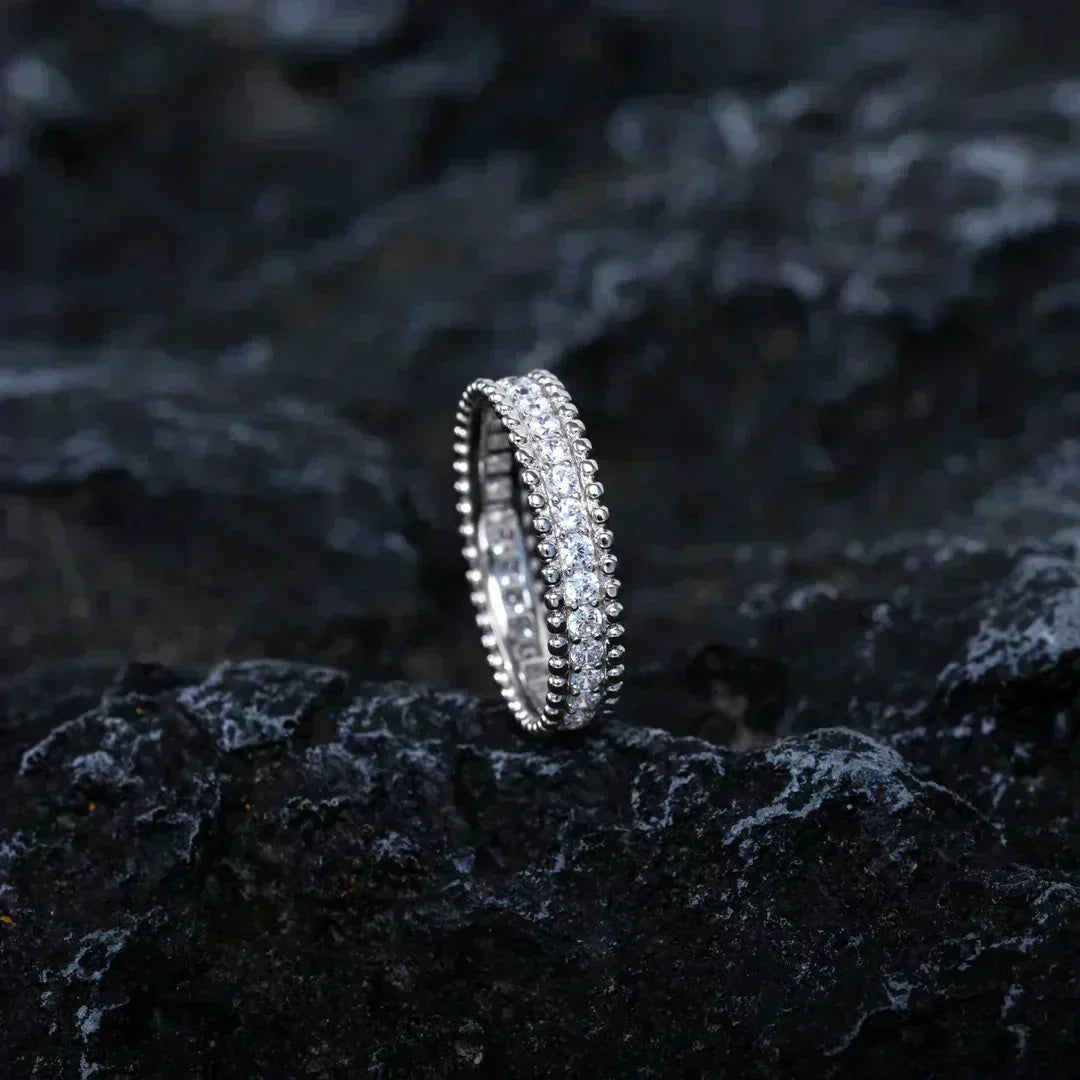 [Luxery]PERLEE DIAMOND SILVER RING