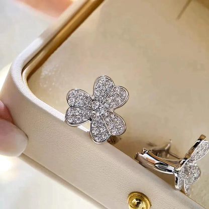 [Luxery]CLOVER COMOS DIAMOND EARRINGS SILVER