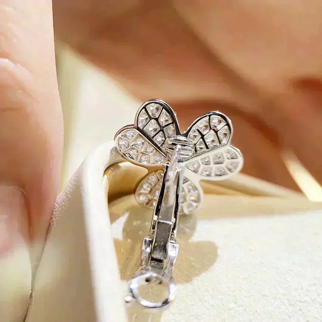 [Luxery]CLOVER COMOS DIAMOND EARRINGS SILVER