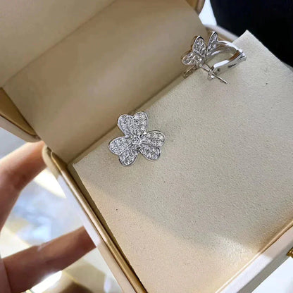 [Luxery]CLOVER COMOS DIAMOND EARRINGS SILVER