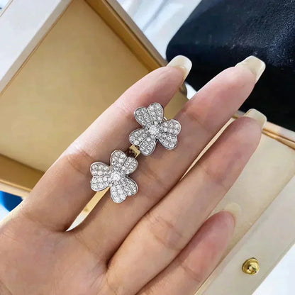 [Luxery]CLOVER COMOS DIAMOND EARRINGS SILVER