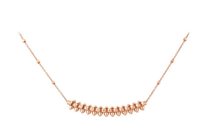 [Luxery]CLASH PINK GOLD NECKLACE