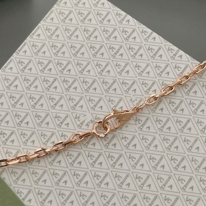 [Luxery]LUCKY SPRING 15 MOTIFS ROSE GOLD NECKLACE
