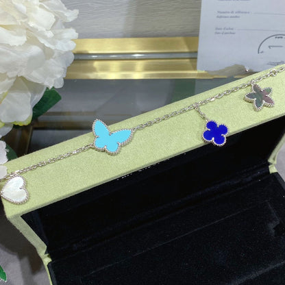 [Luxery]LUCKY SPRING SILVER BRACELET 4 MOTIF