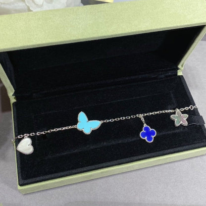 [Luxery]LUCKY SPRING SILVER BRACELET 4 MOTIF