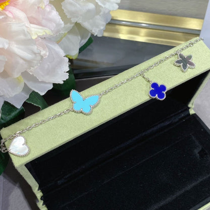 [Luxery]LUCKY SPRING SILVER BRACELET 4 MOTIF