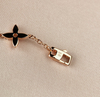 [Luxery]STAR AND SUN 7 MOTIFS GOLD BRACELET