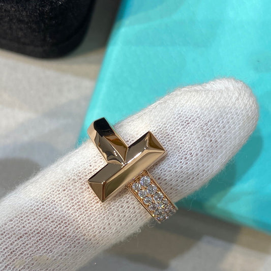 [⭐Luxery Jewels]T WIRE MEDIUM DIAMOND RING