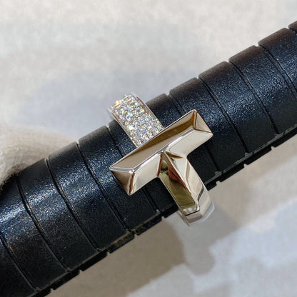 [⭐Luxery Jewels]T WIRE MEDIUM DIAMOND RING