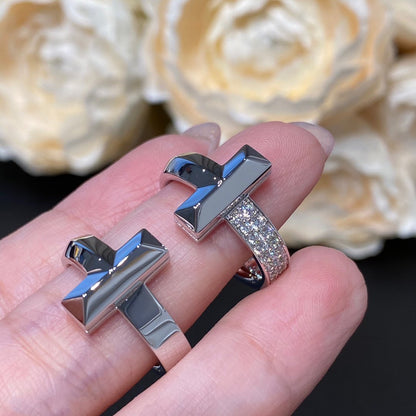[⭐Luxery Jewels]T WIRE MEDIUM DIAMOND RING