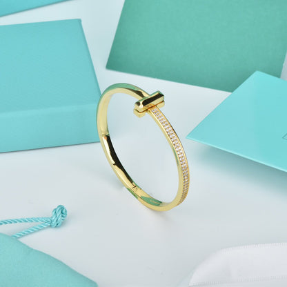[⭐Luxery Jewels]WIDE DIAMONDS HINGED BANGLE