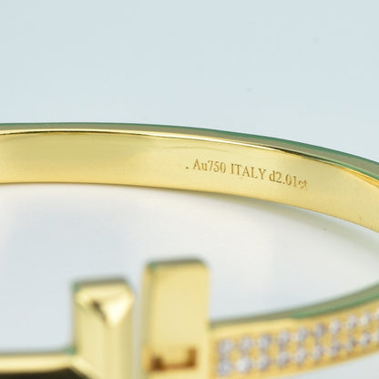 [⭐Luxery Jewels]WIDE DIAMONDS HINGED BANGLE