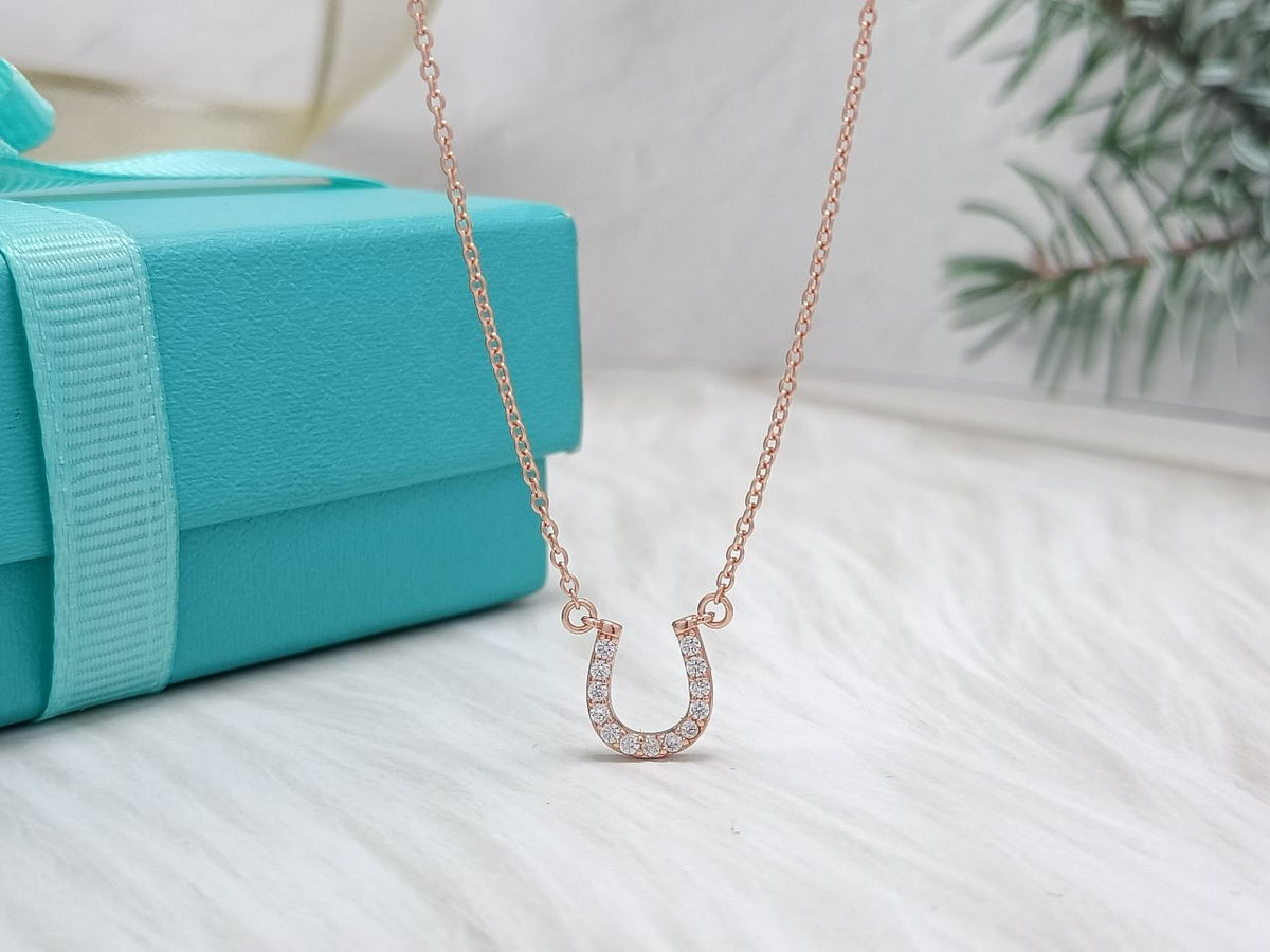[⭐Luxery Jewels]U-ANHÄNGER DIAMANTHALSKETTE