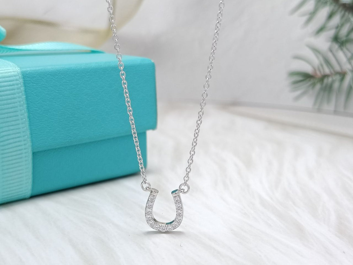 [⭐Luxery Jewels]U-ANHÄNGER DIAMANTHALSKETTE