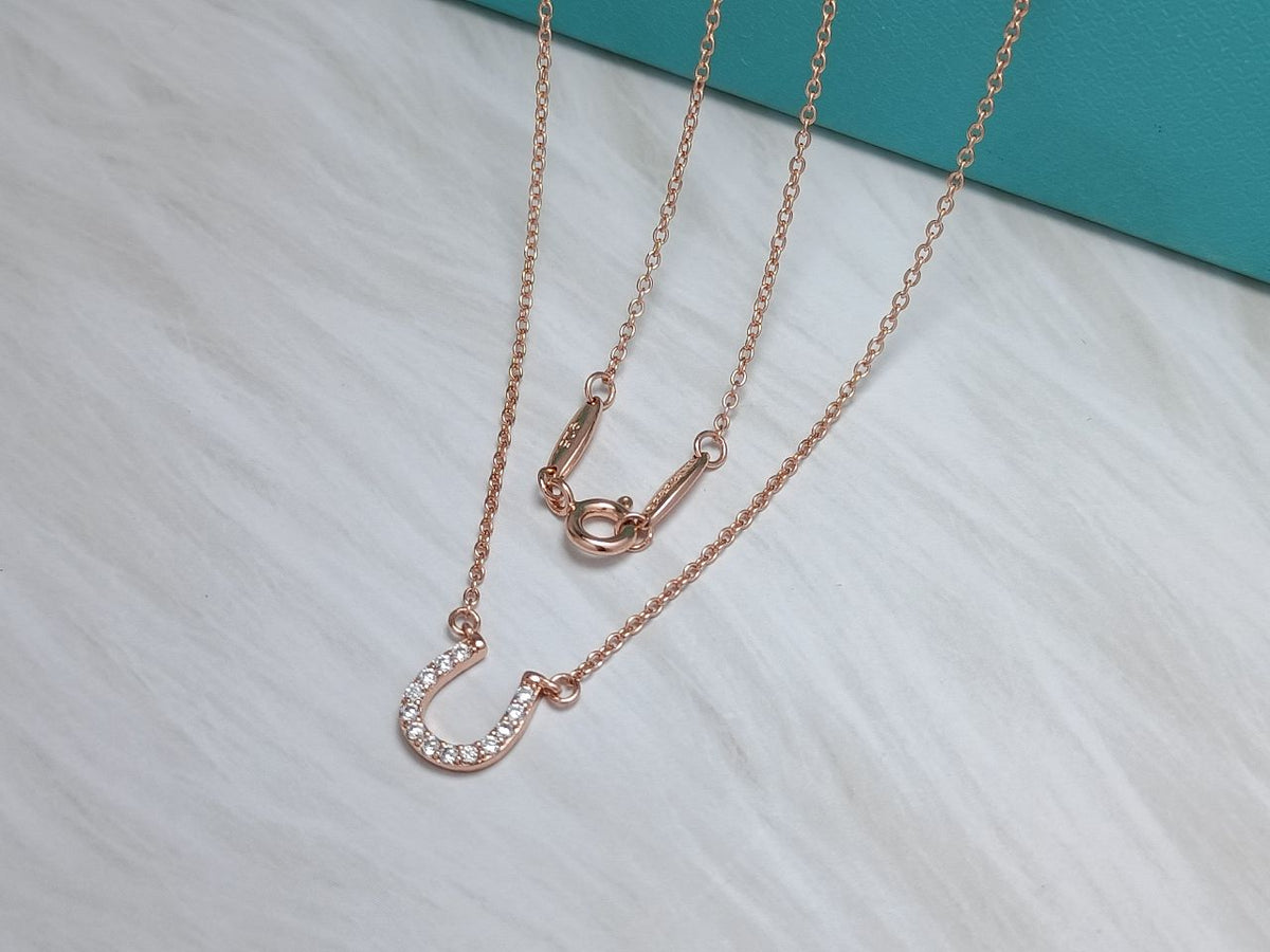 [⭐Luxery Jewels]U-ANHÄNGER DIAMANTHALSKETTE