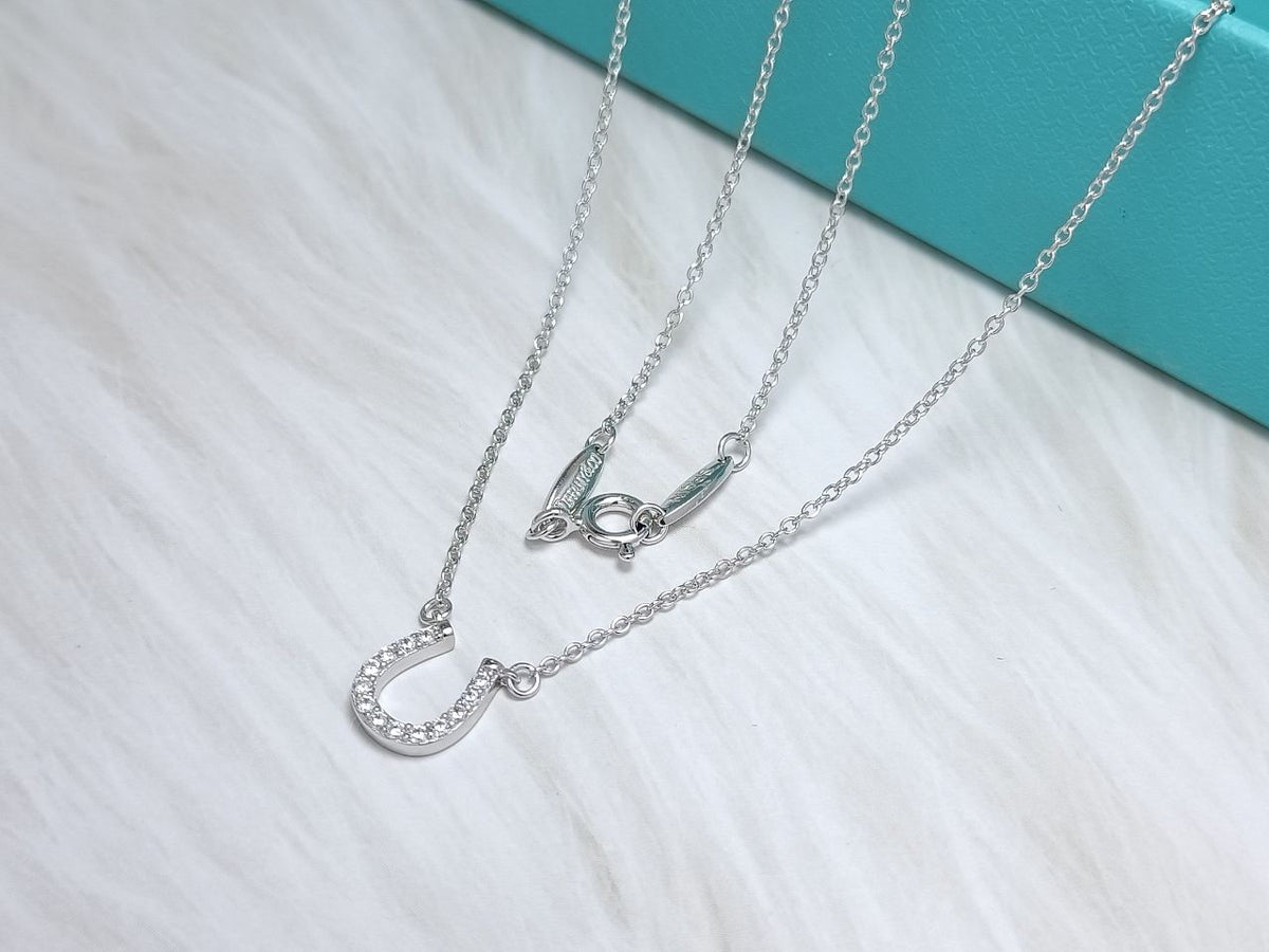 [⭐Luxery Jewels]U-ANHÄNGER DIAMANTHALSKETTE