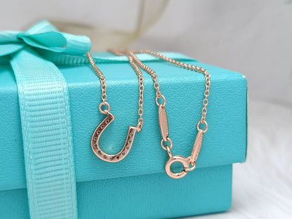 [⭐Luxery Jewels]U-ANHÄNGER DIAMANTHALSKETTE