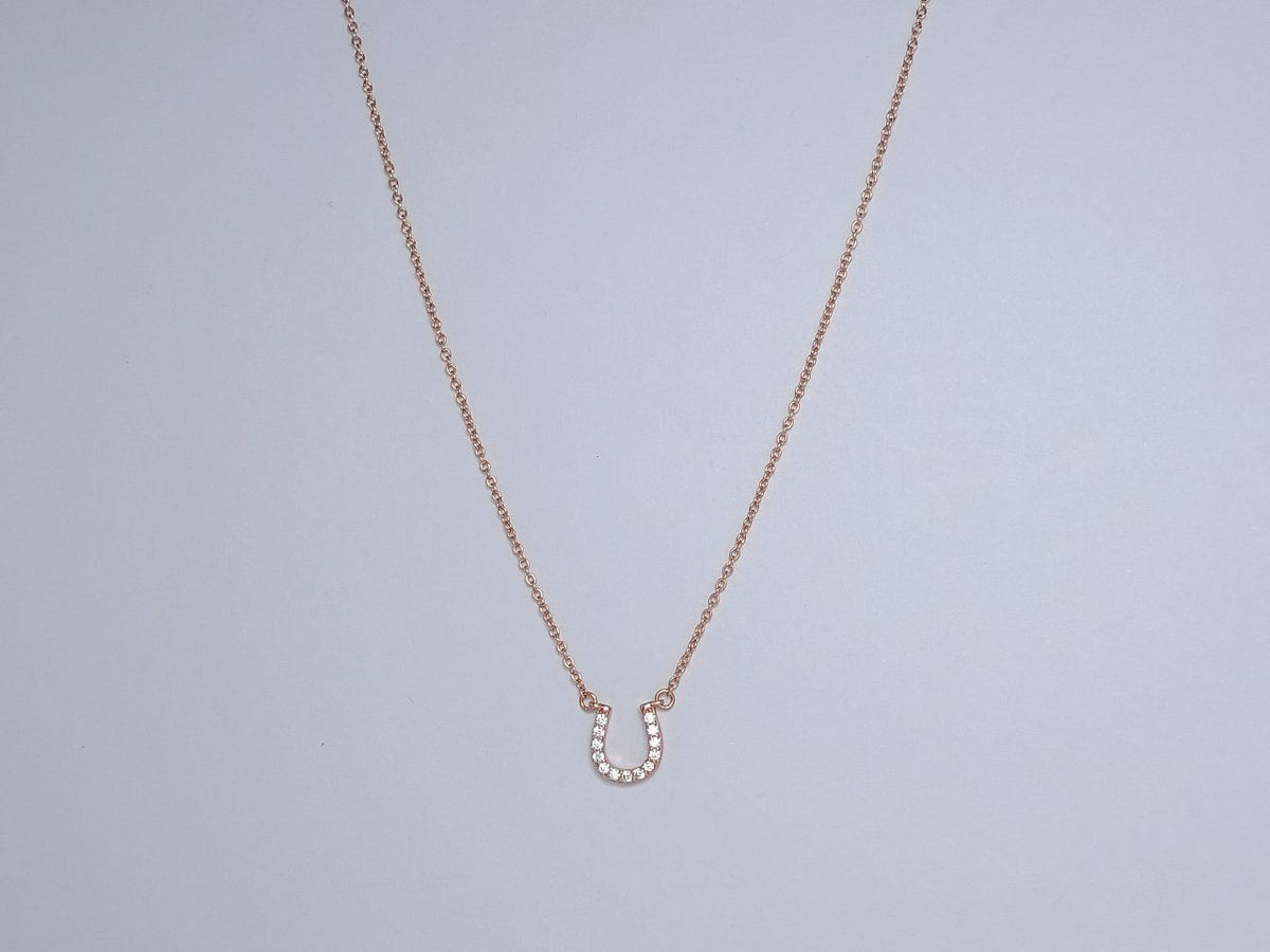 [⭐Luxery Jewels]U-ANHÄNGER DIAMANTHALSKETTE