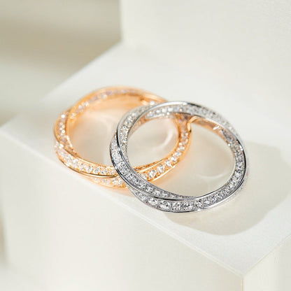 [⭐Luxery Jewels]SPIRAL DIAMOND RING