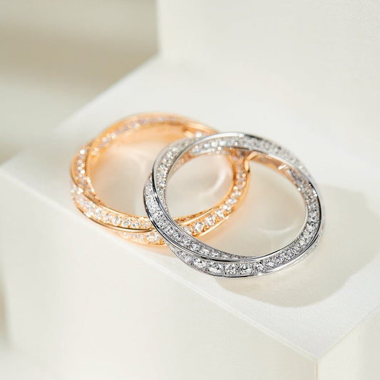 [⭐Luxery Jewels]SPIRAL DIAMOND RING