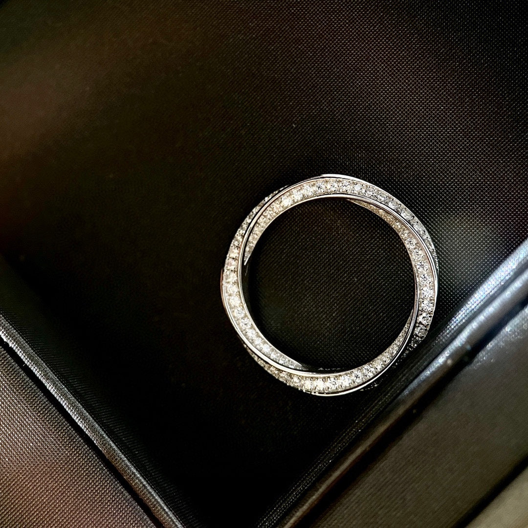 [⭐Luxery Jewels]SPIRAL DIAMOND RING