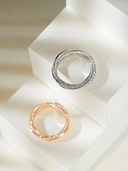 [⭐Luxery Jewels]SPIRAL DIAMOND RING