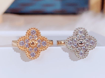 [Luxery]CLOVER DIAMOND RING
