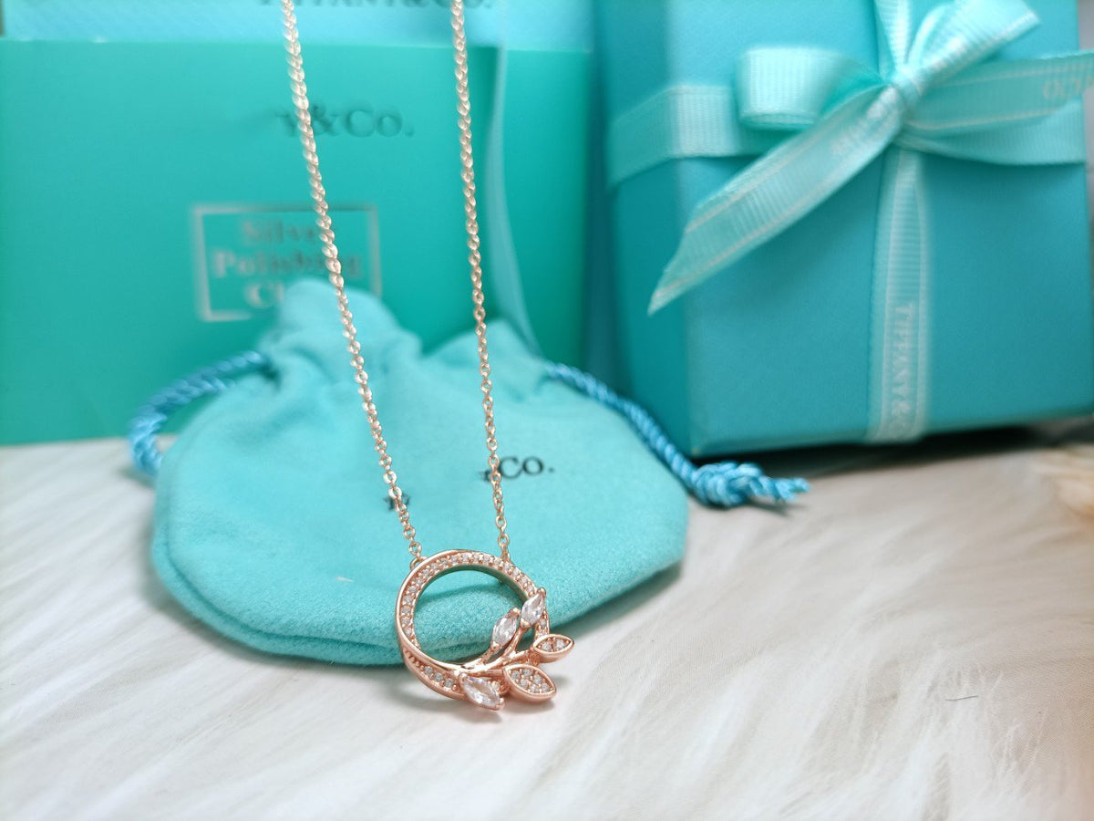 [⭐Luxery Jewels]ダイヤモンド ヴァイン サークル ペンダント プラチナ ネックレス