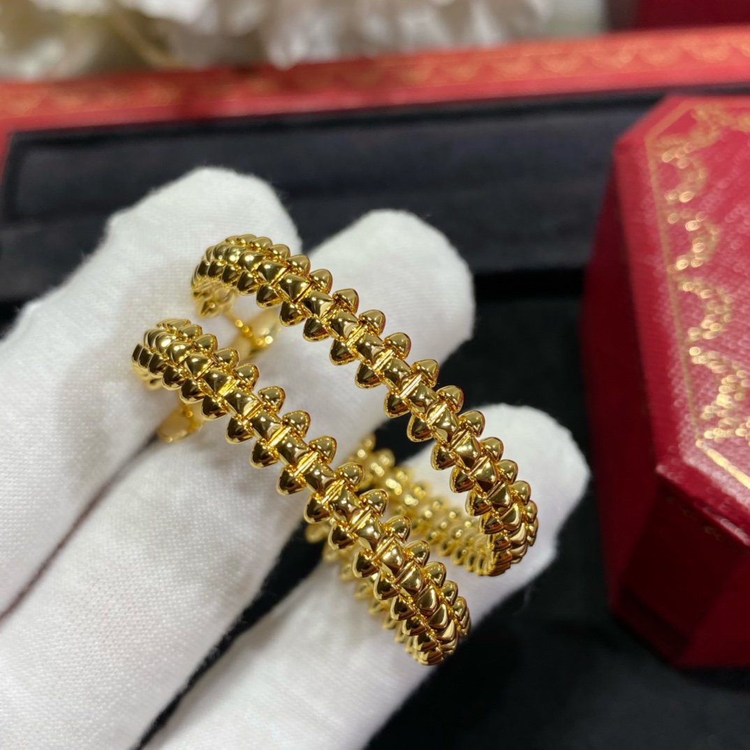 [Luxery]CLASH LARGE HOOP EARRINGS