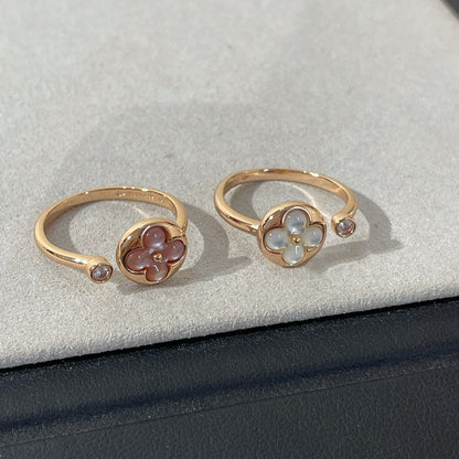 [Luxery]SUN 1 DIAMOND PINK MOP RING