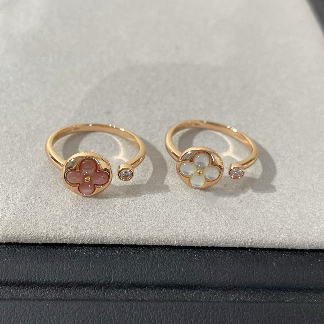 [Luxery]SUN 1 DIAMOND PINK MOP RING