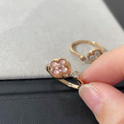 [Luxery]SUN 1 DIAMOND PINK MOP RING