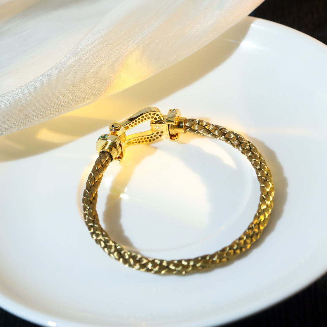[Luxery]FORCE 10 GOLD GREEN DIAMOND PAVED