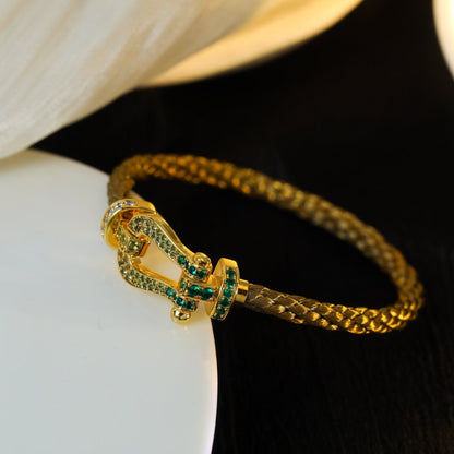 [Luxery]FORCE 10 GOLD GREEN DIAMOND PAVED