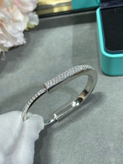 [⭐Luxery Jewels]LOCK-ARMBAND MIT DIAMANT-PAVÉ