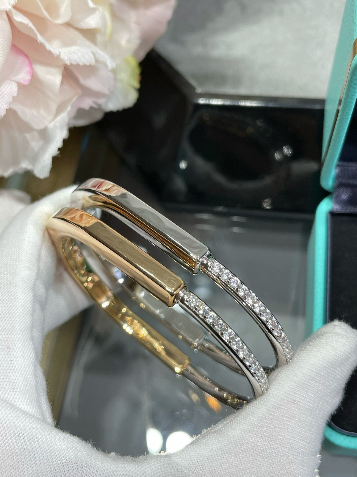 [⭐Luxery Jewels]LOCK BRACELET DIAMOND