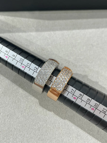 [Luxery]LIENS EVIDENCE  DIAMOND PAVED RING
