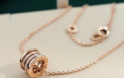 [⭐Luxus]ZERO 1 ROSÉGOLD DIAMANTHALSKETTE