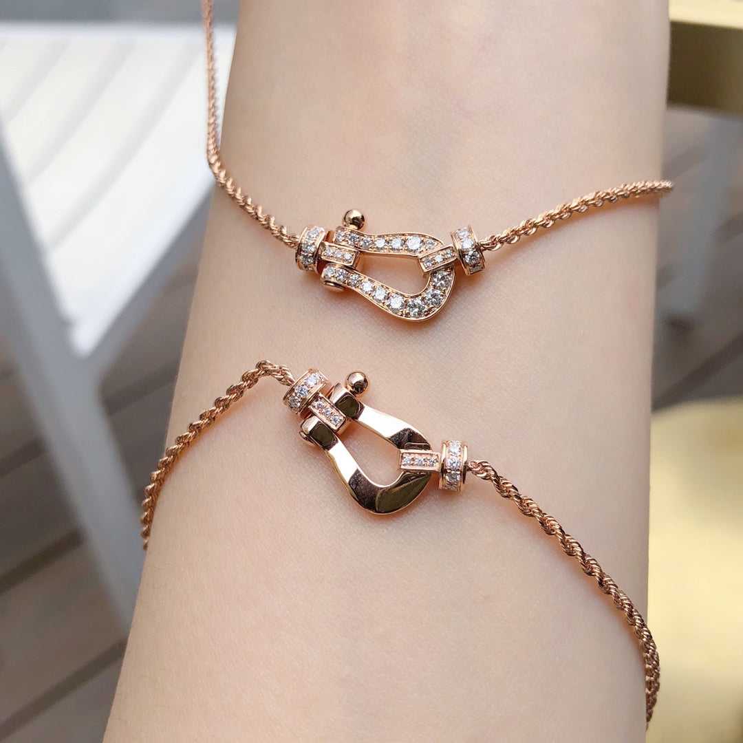 [Luxery]FORCE 10 PINK GOLD DIAMOND NECKLACE
