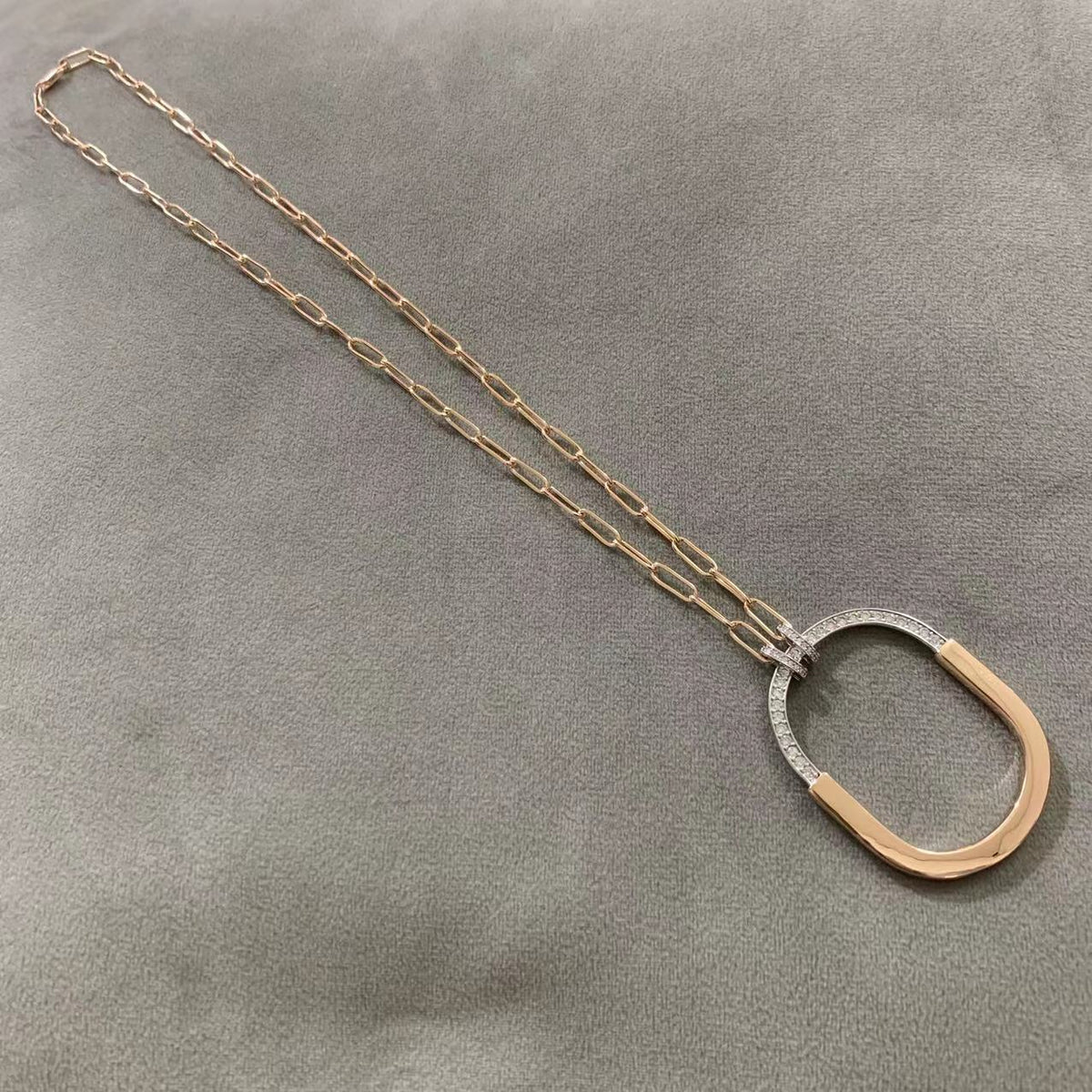 [⭐Luxery Jewels]LOCK DIAMOND NECKLACE