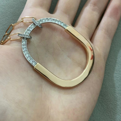 [⭐Luxery Jewels]LOCK DIAMOND NECKLACE