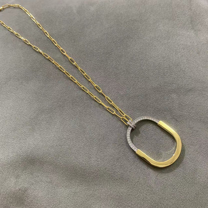 [⭐Luxery Jewels]LOCK DIAMOND NECKLACE