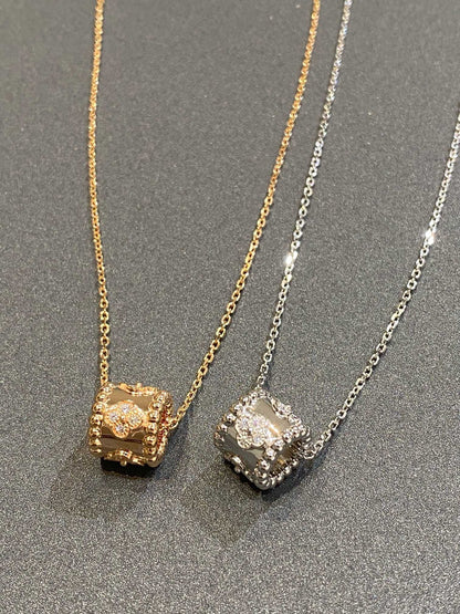 [Luxery]PERLEE PEDANT SIVLER DIAMOND NECKLACE